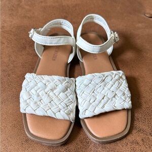Steve Madden Cream Braided Sandals